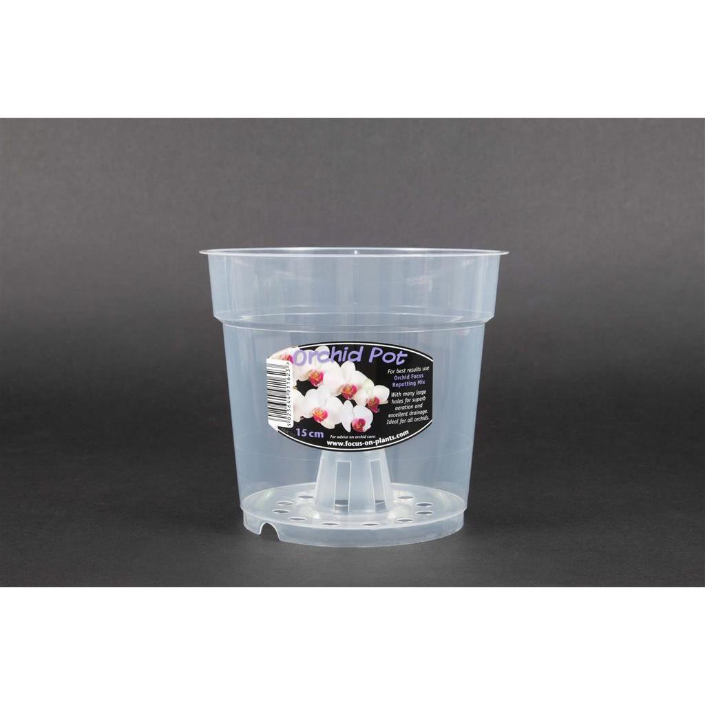 CLEAR PLASTIC ORCHID POTS. 9cm/12cm/13cm/15cm/17cm/19cm/21cm A2Z