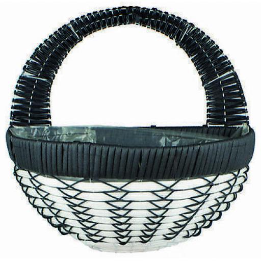 Emie Shan All Weather Wall Basket Round