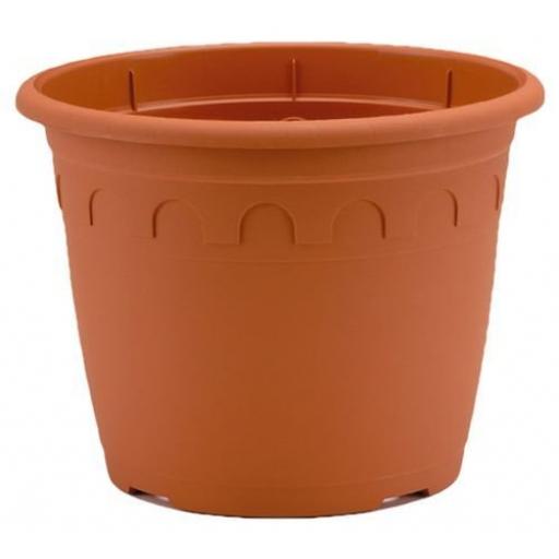 Heavy Duty Terracotta Plastic Garden Container. garden planter 15L